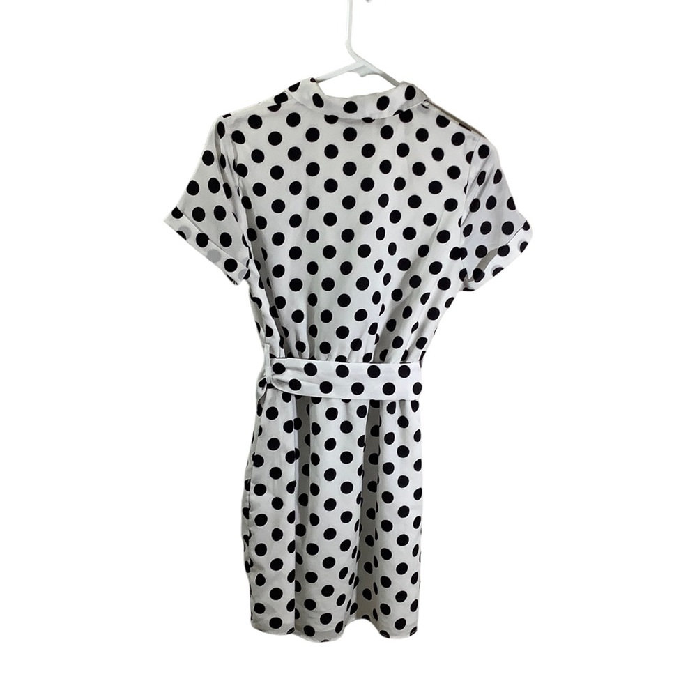 Superdown Paula Polka Dot Button Up Mini Dress - image 4